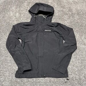 Marmot Womens Gore-Tex Rain Jacket XS Black Hooded Outdoor Hiking